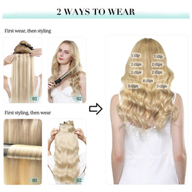 Extensions capillaires DOORES montrant la texture des cheveux