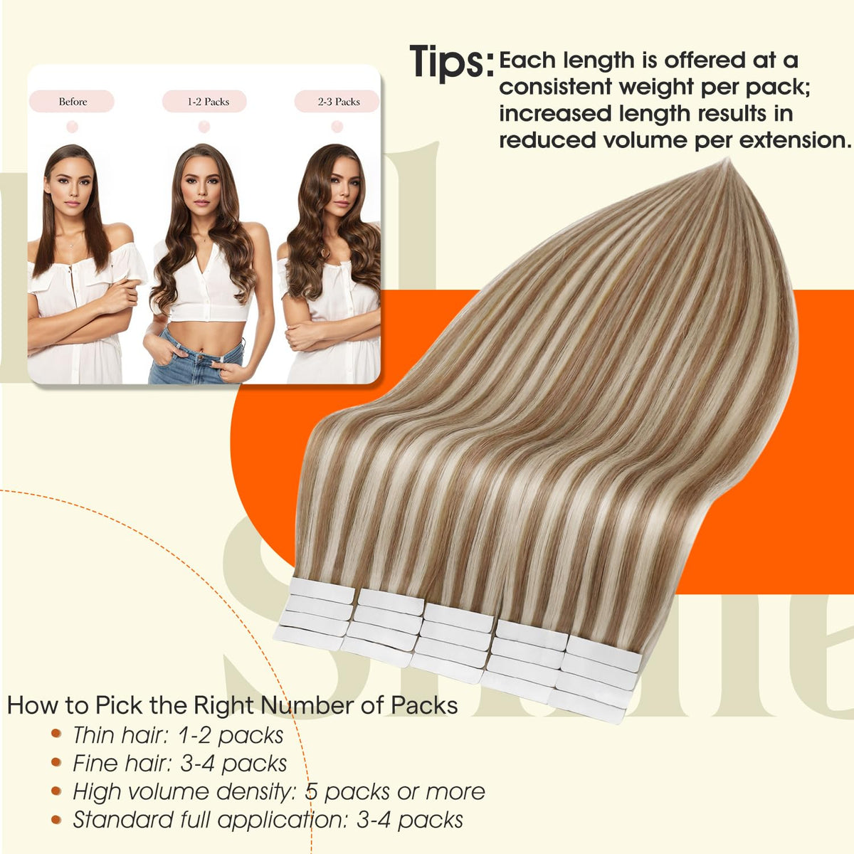 Extensions capillaires Full Shine en blond doré sur un modèle