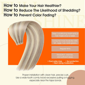 Extensions capillaires Full Shine sur cheveux naturels, finition discrète