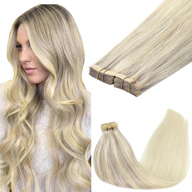 Extensions capillaires GOO GOO 14 pouces couleur Ash Blonde
