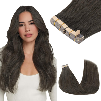 Extensions capillaires GOO GOO 20 pouces couleur Marron 1C vue de face