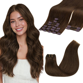 Extensions capillaires GOO GOO 22 pouces en cheveux humains marron clair
