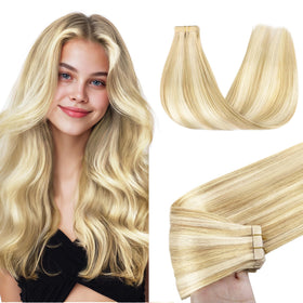 Extensions capillaires GOO GOO 26 pouces, couleur blonde sale, vue avant