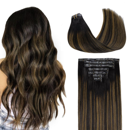 Extensions capillaires GOO GOO Clip In 16 pouces couleur balayage