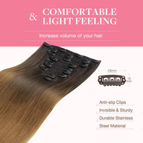 Extensions capillaires GOO GOO de 18 pouces sur fond neutre