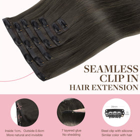 Extensions capillaires GOO GOO en cheveux naturels sur un support