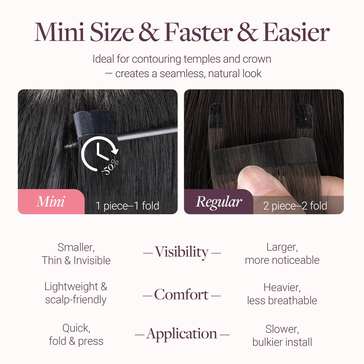 Extensions capillaires GOO GOO en cheveux Remy, vue de dos