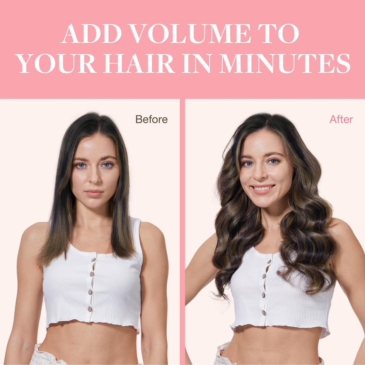 Extensions capillaires GOO GOO montrant la texture soyeuse