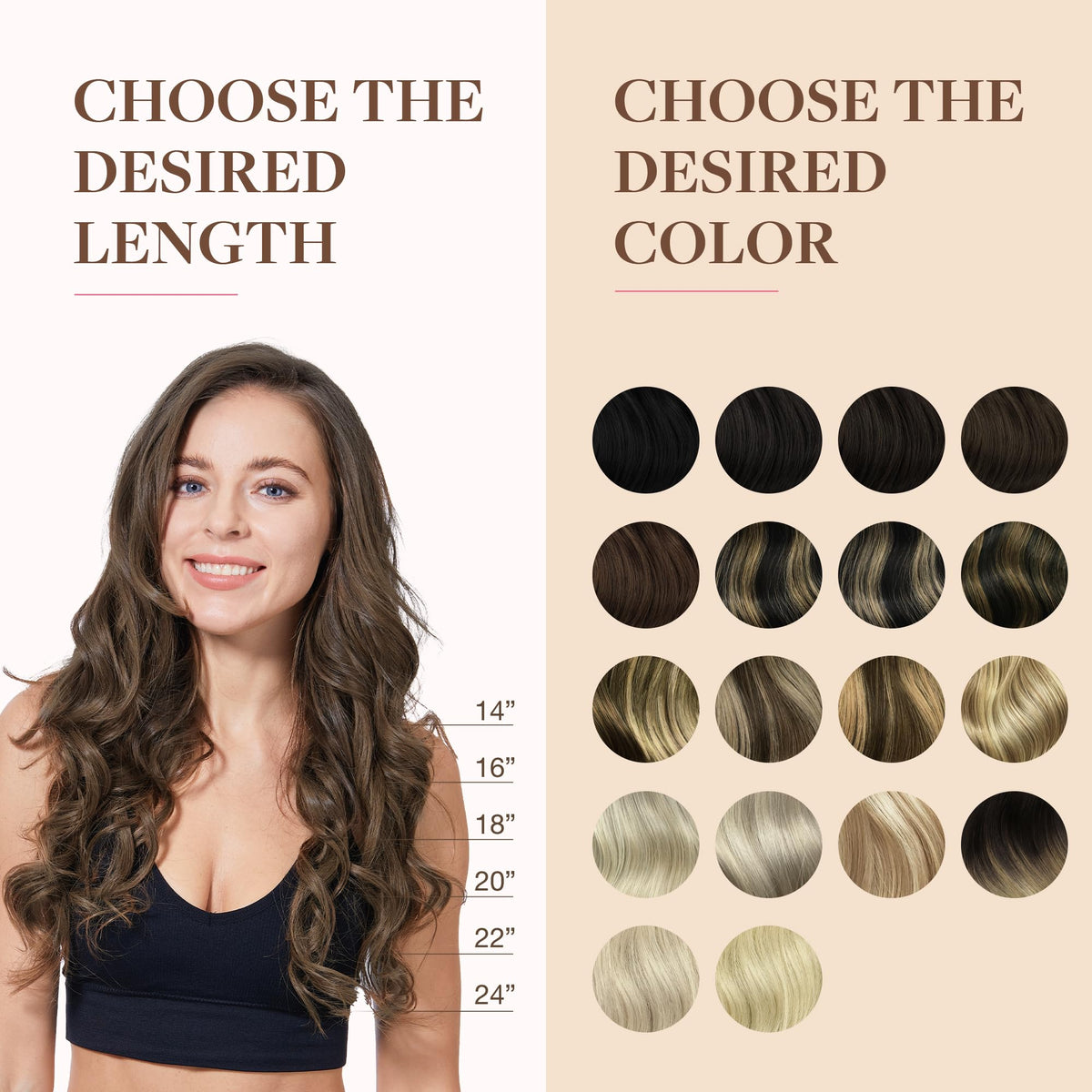Extensions capillaires GOO GOO montrant la texture soyeuse