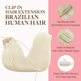 Extensions capillaires GOO GOO posées sur des cheveux naturels