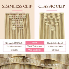 Extensions capillaires GOO GOO posées sur un fond neutre