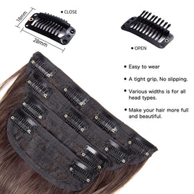 Extensions capillaires LEEONS en position avec spray de brillance