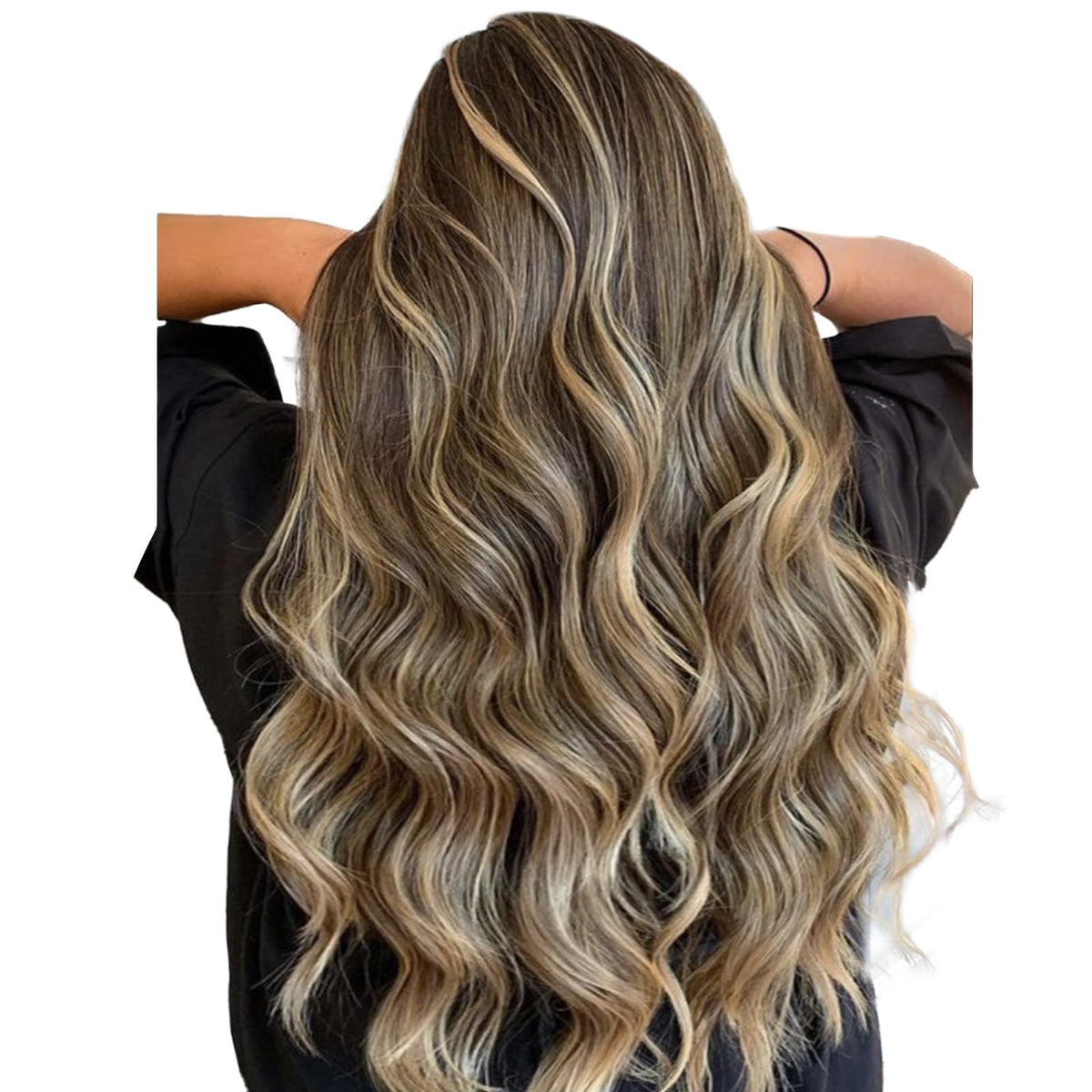 Extensions capillaires Wennalife 20 pouces Balayage Chocolat à Blond Caramel