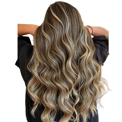Extensions capillaires Wennalife 20 pouces Balayage Chocolat à Blond Caramel