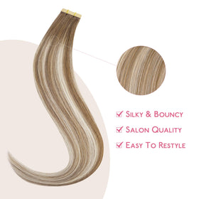 Extensions capillaires Wennalife en application sur cheveux