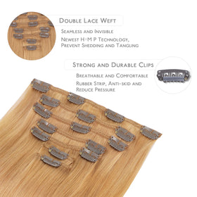 Extensions capillaires Wennalife en cheveux humains sur fond blanc