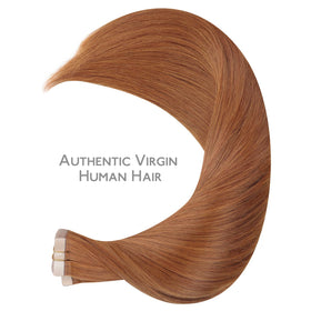 Extensions capillaires Wennalife en couleur Cuivre Terra sur un modèle