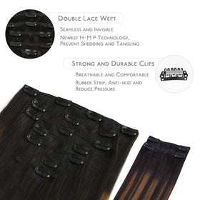 Extensions capillaires Wennalife en couleur noir naturel et châtaigne