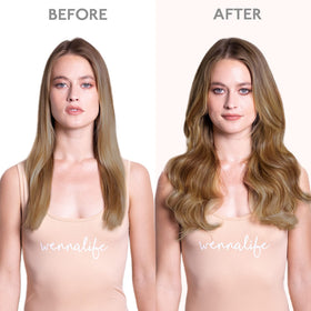 Extensions capillaires Wennalife montrant la texture douce