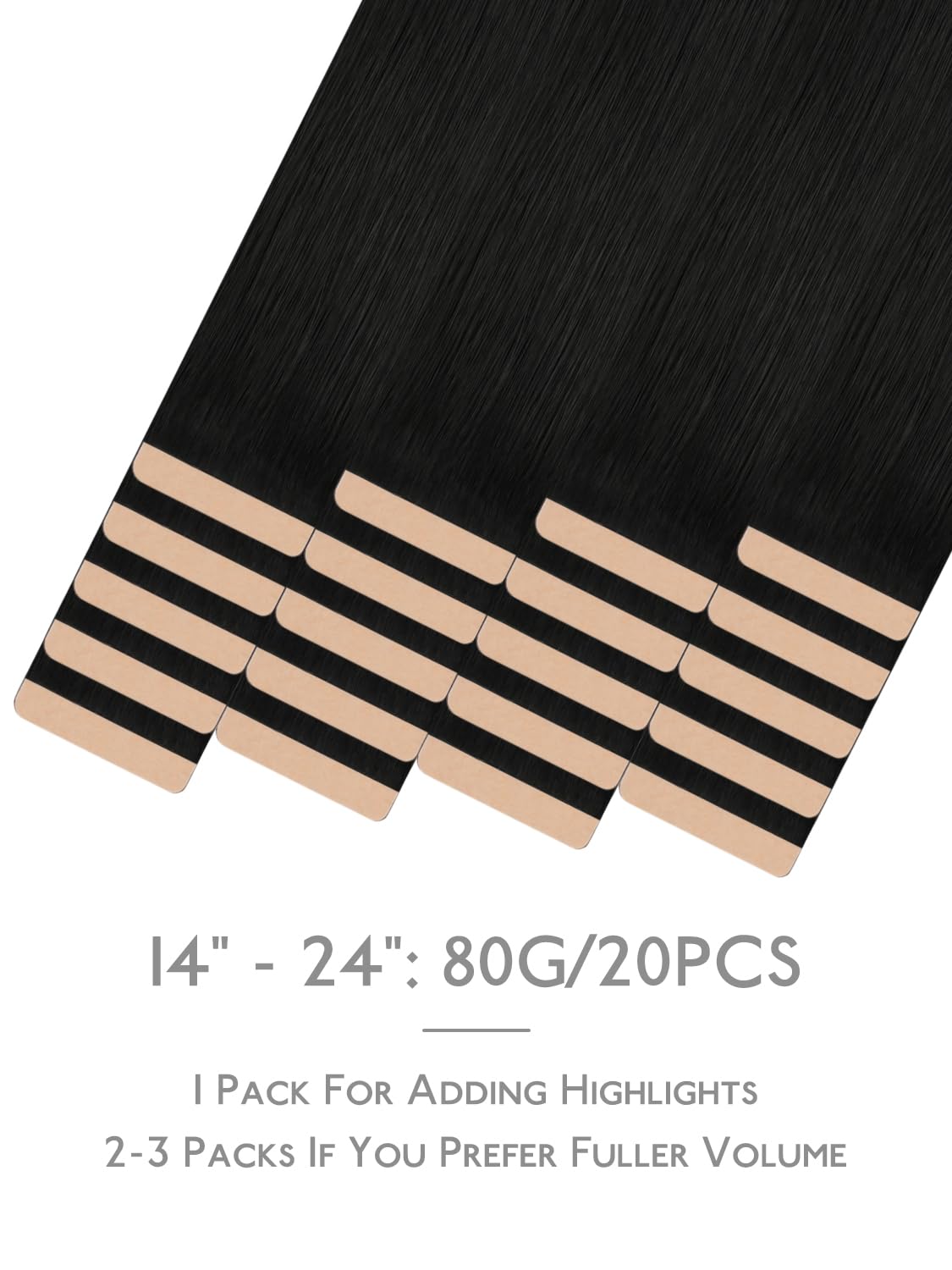 Extensions capillaires Wennalife montrant la texture soyeuse