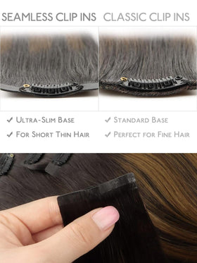 Extensions capillaires Wennalife posées sur un mannequin