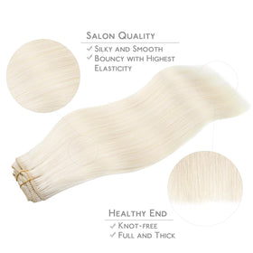 Extensions capillaires Wennalife posées sur un support