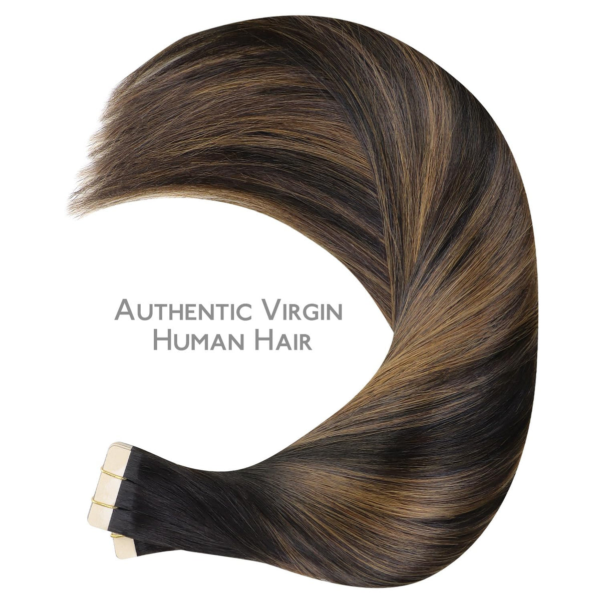 Extensions capillaires Wennalife tape in sur un fond blanc