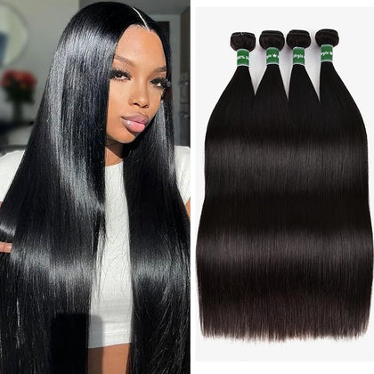 Extensions cheveux Afeier 18-24 pouces en couleur noire naturelle