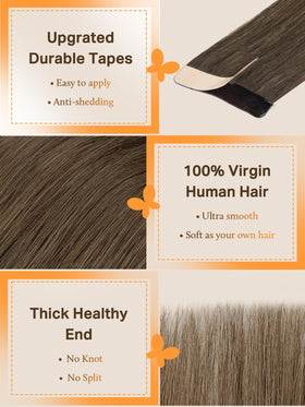 Extensions cheveux DOORES Remy 20 pièces en différentes longueurs