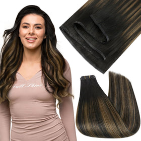 Extensions cheveux Full Shine 16 pouces couleur naturelle vue de face