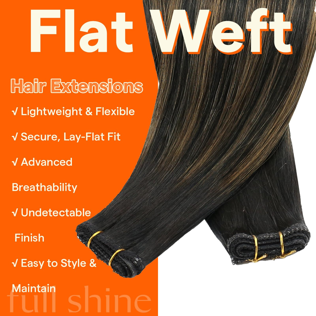 Extensions cheveux Full Shine 16 pouces en paquet