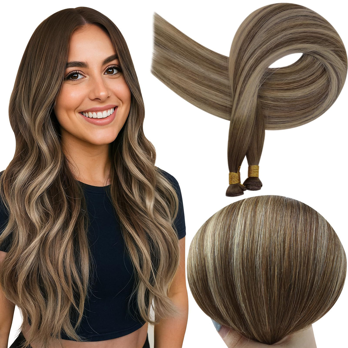 Extensions cheveux Full Shine 18 pouces vue de face