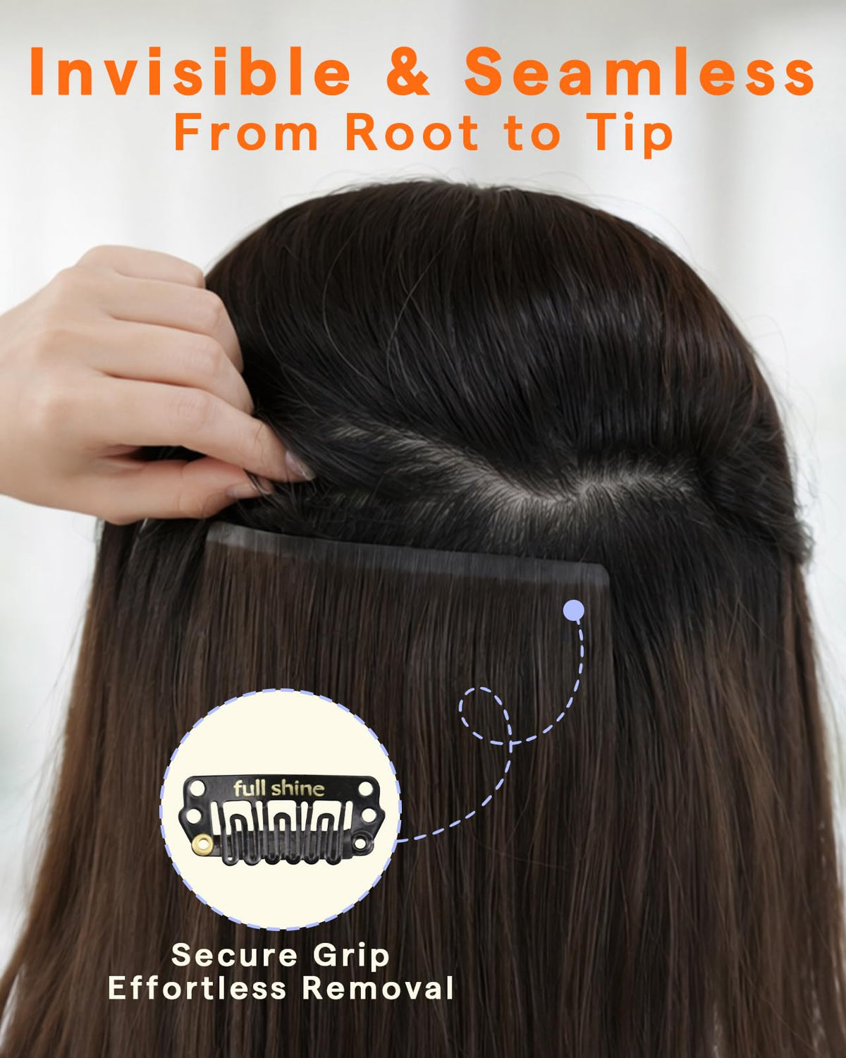 Extensions cheveux Full Shine en utilisation quotidienne