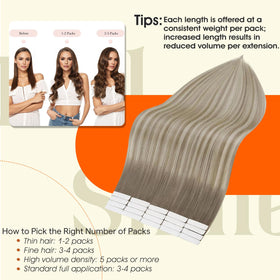 Extensions cheveux Full Shine montrant la texture douce et soyeuse
