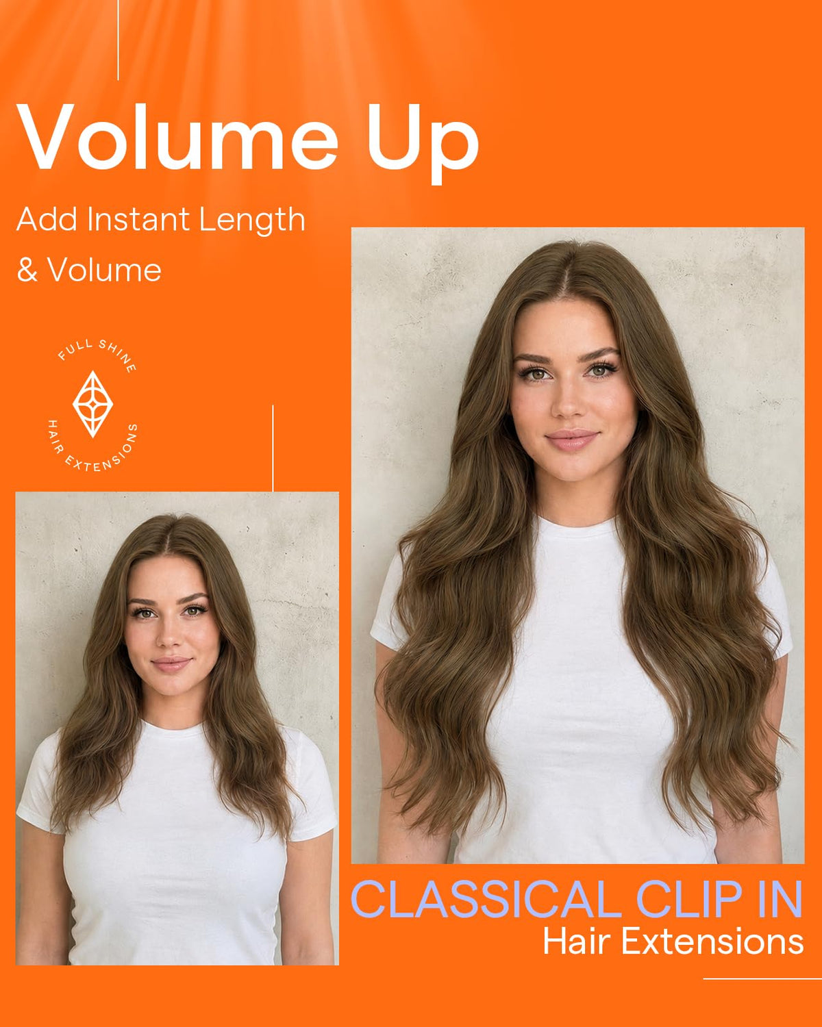Extensions cheveux Full Shine portées lors d'un événement
