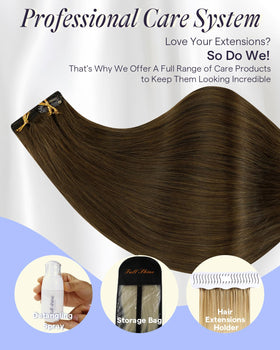 Extensions cheveux Full Shine sur un modèle