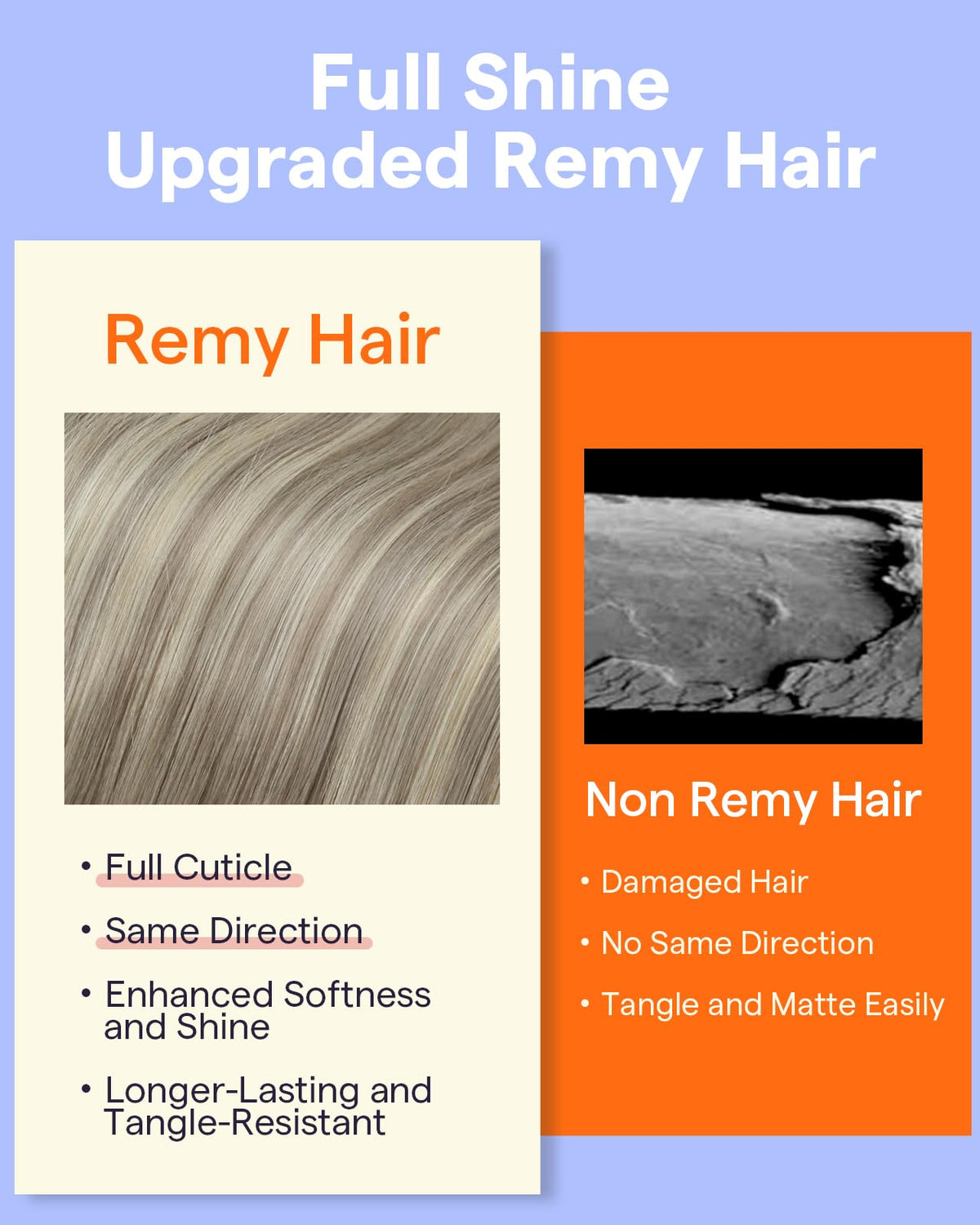 Extensions cheveux Full Shine, vue de dos