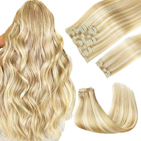 Extensions cheveux GOO GOO 22 pouces blond sale vue avant