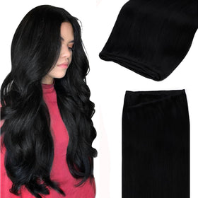 Extensions cheveux GOO GOO 24 pouces en cheveux réels, vue de face