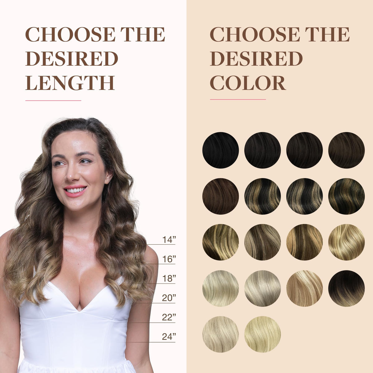 Extensions cheveux GOO GOO avant et après application