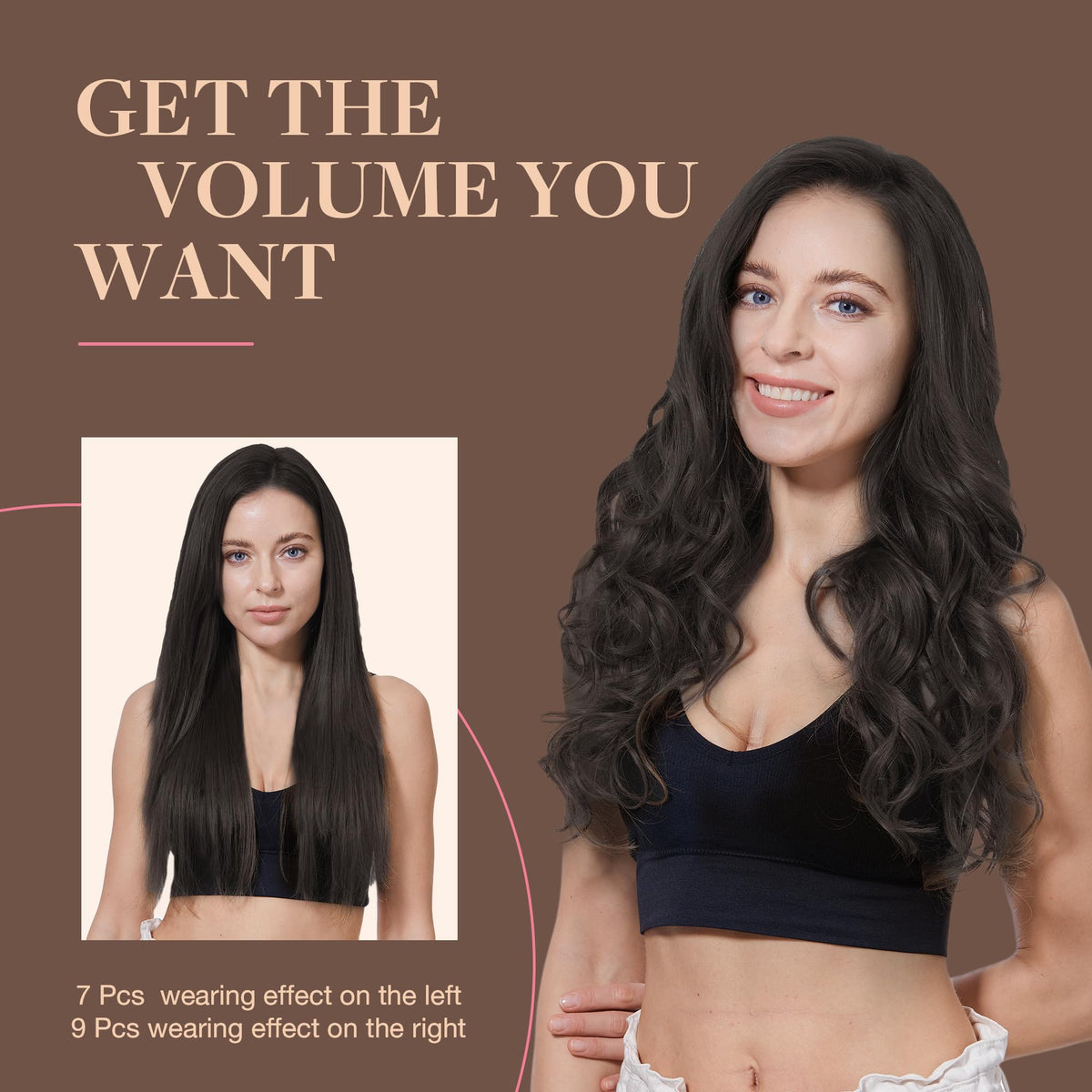 Extensions cheveux GOO GOO avec accessoires supplémentaires inclus