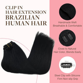Extensions cheveux GOO GOO en cheveux humains véritables sur un mannequin