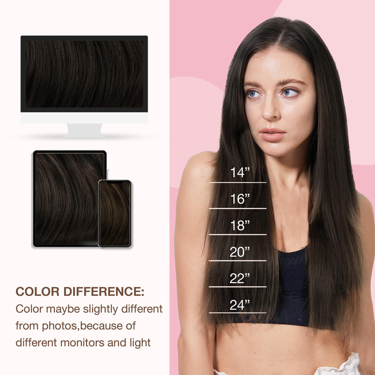 Extensions cheveux GOO GOO en gros plan