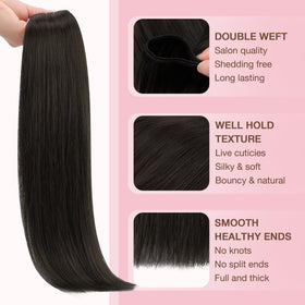 Extensions cheveux GOO GOO montrant leur volume naturel