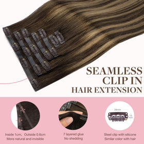 Extensions cheveux GOO GOO montrant une texture soyeuse