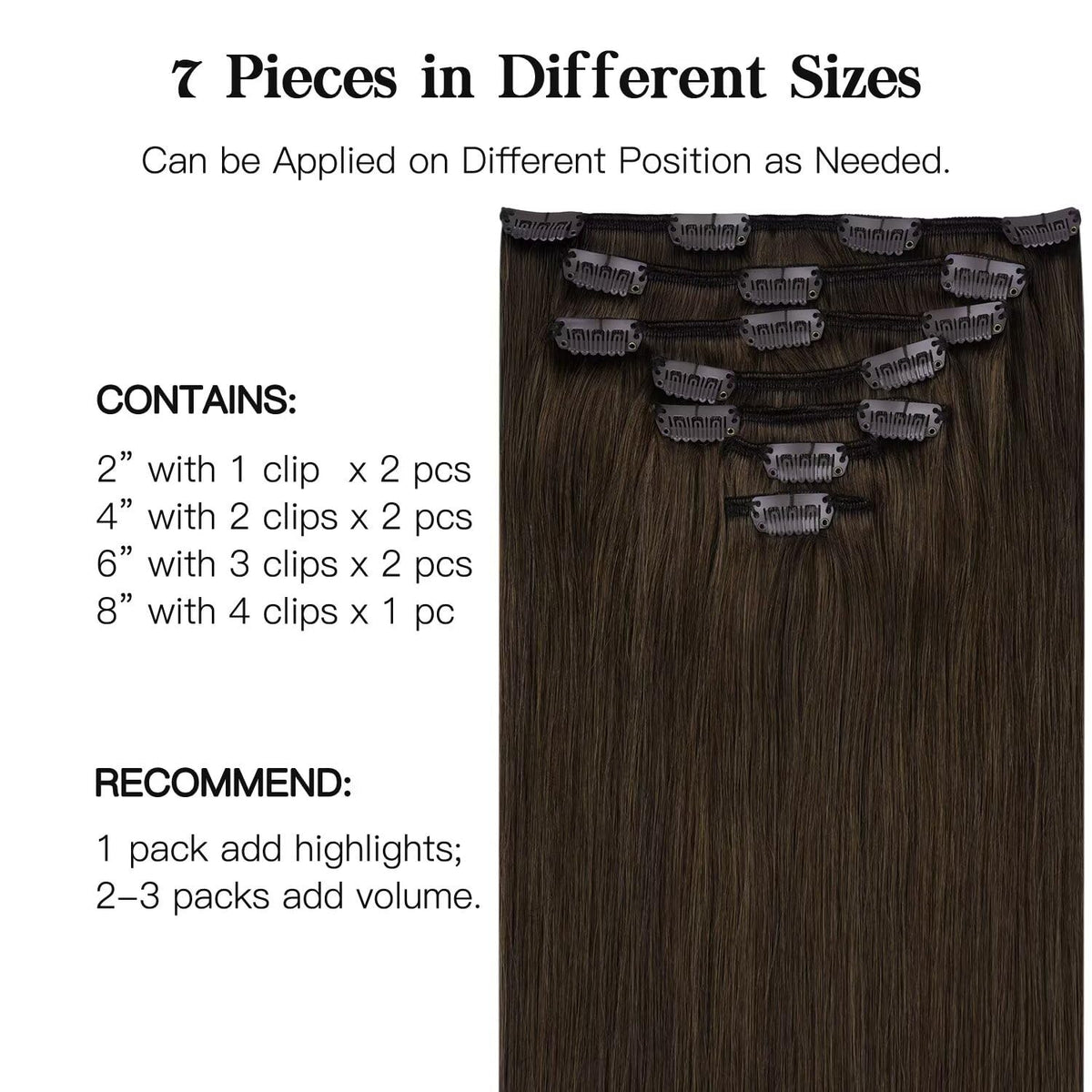 Extensions cheveux Hotbanana en châtaigne clair sur un mannequin