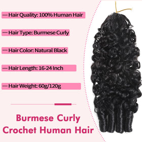 Extensions cheveux humains bouclés Beauty Queen en utilisation