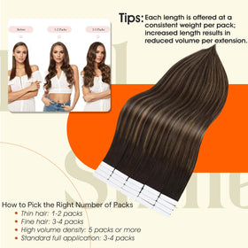 Extensions cheveux humains Full Shine montrant la texture soyeuse