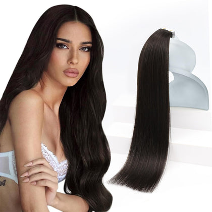 Extensions cheveux humains Sunny Hair 22 pouces couleur brun