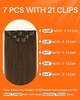 Extensions cheveux marron moyen en lumière naturelle
